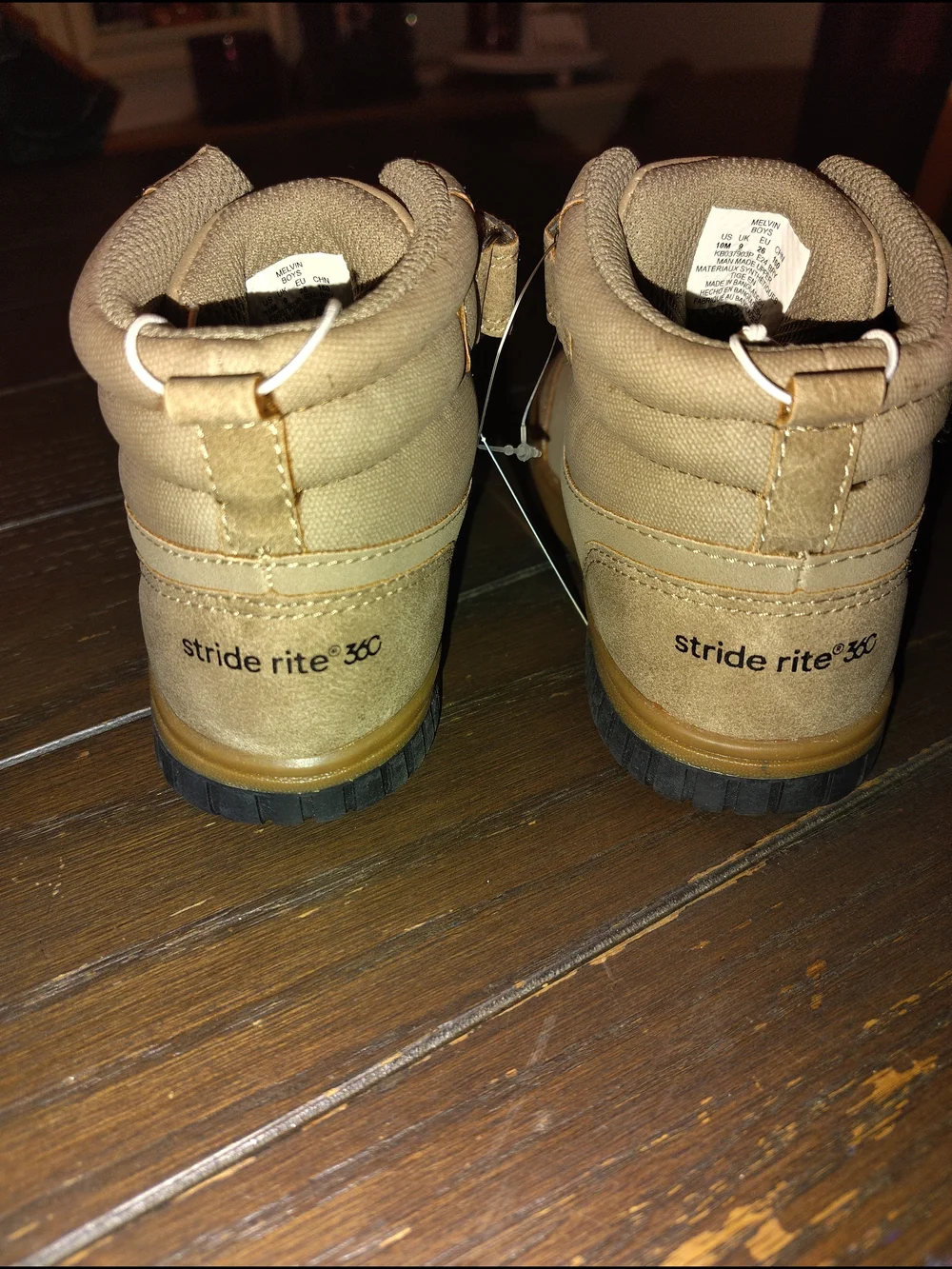 Stride Rite 360 Toddlers Tan High-Top Boots Sz. 10M